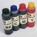 CMYK CAN100 100гр. 4 штуки - чернила (краска) для картриджей Canon PIXMA: PG-37, PG-40, PG-50, CL-38, CL-41, CL-51