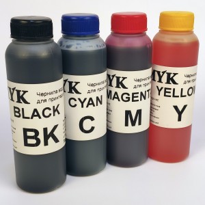 CMYK CAN100 100гр. 4 штуки - чернила (краска) для принтеров Canon PIXMA: G1400, G2400, G3400, G4400, G1410, G2410, G3410, G4410, G4411, G3411, G2411, G1411, G1416, G2415, G3415, G5040, G6040, G7040