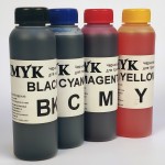 Чернила (краска) CMYK 103 для принтеров Epson Ecotank L1110, L3100, L3101, L3110, L3111, L3116, L3150, L3151, L3156, L3160, L5190, L1210, L1250 фабрика печати