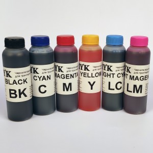 Чернила (краска) CMYK для принтеров Epson: Stylus Photo - 100гр. 6 штук.