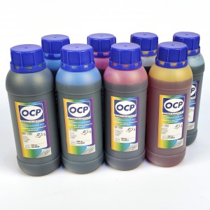 OCP EGO, BKP, CP, RP, MP, VP 110, BKP 111, YP 116 8 шт. по 500 грамм - чернила (краска) для принтеров Epson Stylus Photo: R800, R1800