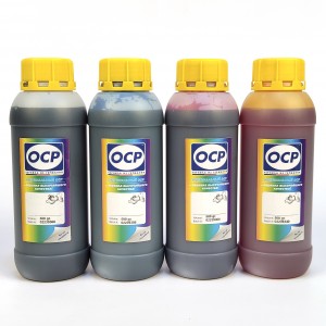 OCP BKP 249, C 760, M 758, Y 752 4 шт. по 500 грамм - чернила (краска) для картриджей HP: 122
