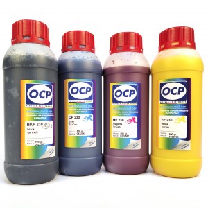 OCP BKP, CP, MP, YP 230 4 шт. по 500 грамм - чернила (краска) для картриджей Canon MAXIFY GI-46BK, GI-46C, GI-46M, GI-46Y