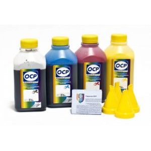 OCP BKP 249, C 760, M 758, Y 752 4 шт. по 500 грамм - чернила (краска) для картриджей HP: 122