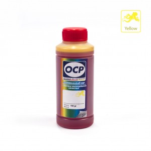 Чернила OCP Y 167 Yellow (Жёлтый) 100 гр. для картриджей Canon PIXMA GI-490Y