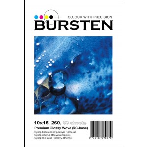 Фотобумага BURSTEN супер-глянцевая плетёная формата 10х15 260 г/м? (50 листов)
