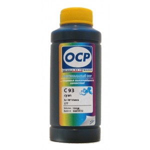 Чернила OCP C 93 Cyan (Голубой) для C8771HE (HP177) 100 гр.