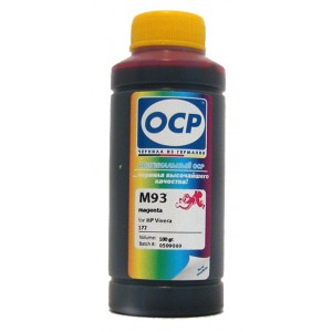 Чернила OCP M 758 для картриджей HP122 HP27 HP131 HP28 HP134 и остальных картриджей со встроенной печатающей головкой цвет Magenta (Пурпурный) 100 гр.