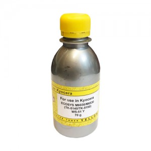 Тонер для kyocera ecosys m6030/m6530 (tk-5140/5150)/ws-51y (фл, 70, желт,5k, imex) silver atm