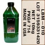 Тонер для lexmark универсал тип lbm 010 (фл,1кг,imex,polyester) green atm
